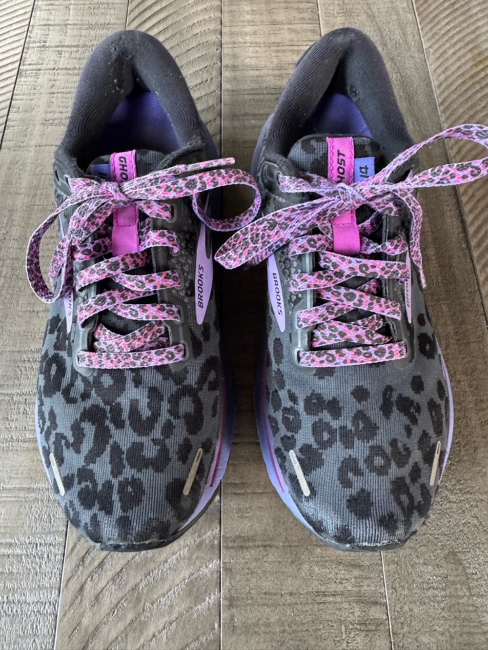 Brooks Ghost 14 - Electric Cheetah Running Shoes Women’s Size 7 (Medium B) - Picture 7 of 12